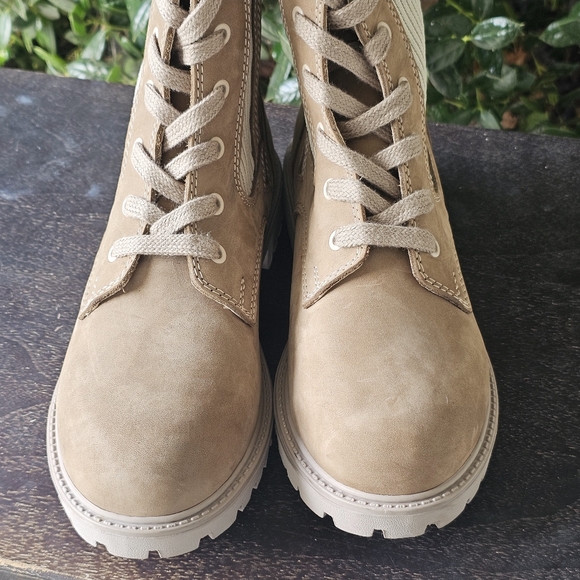 Stella Womens Size 9 / 40 Brown Tan Combat Boots Lace Up NEW - Picture 10 of 17